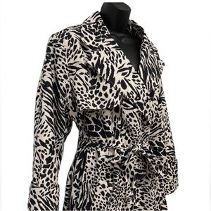 BNWT Animal Print Trench